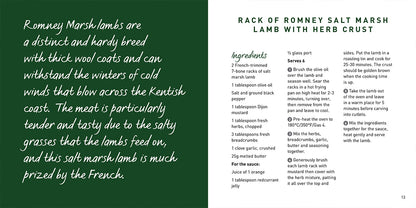 Flavours of England Roasts Gilli Davies and Huw Jones published by Graffeg rack of Romney salt marsh lamb with herb crust