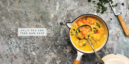 Flavours of England Soups and Starters Gilli Davies and Huw Jones published by Graffeg split pea and York ham soup