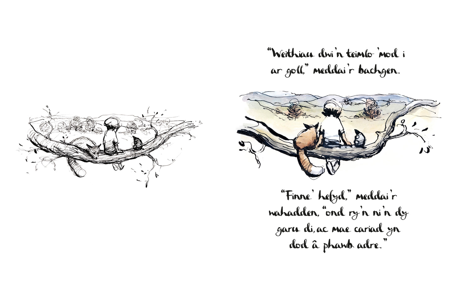 Y Bachgen, y Wahadden, y Llwynog a’r Ceffyl