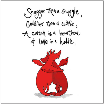 A Cuddle and a Cwtch Greetings Cards