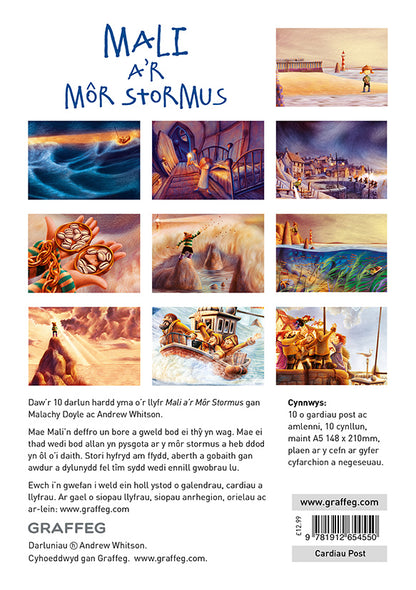 Mali a'r M r Stormus Postcard Pack - Welsh