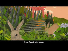 Load and play video in Gallery viewer, Leap, Hare, Leap by Dom Conlon and Anastasia Izlesou book trailer environmental poetic picture book
