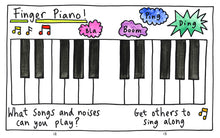 Load image into Gallery viewer, Fun for Fingers by Anna Bruder published by Graffeg Finger Piano
