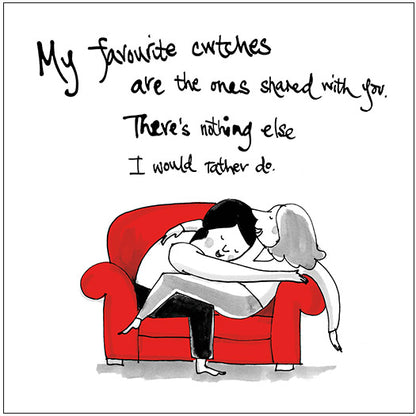 A Cuddle and a Cwtch Greetings Cards